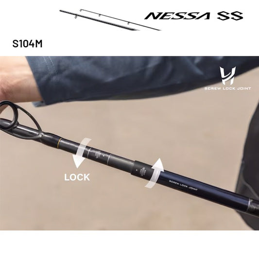 SHIMANO 24 NESSA SS S104M (3 pieces, Spinning) fishing rod — photo 2