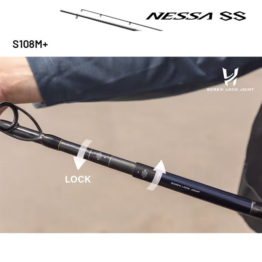 SHIMANO 24 NESSA SS S108M+ (3 pieces, Spinning) fishing rod — photo 2