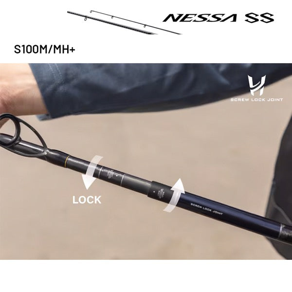 SHIMANO 24 NESSA SS S100M/MH+ (3 pieces, Spinning) fishing rod — photo 2