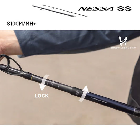 SHIMANO 24 NESSA SS S100M/MH+ (3 pieces, Spinning) fishing rod — photo 2