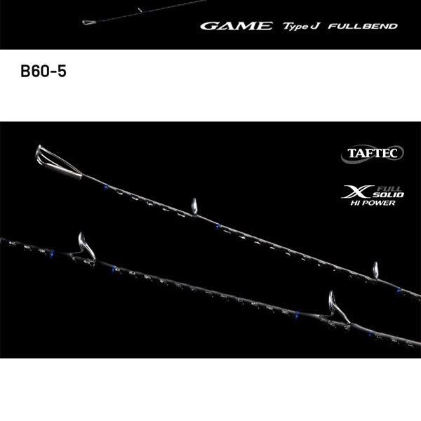 SHIMANO 24 GAME TYPE J FULLBEND B60-5 (1 pce + Grip Joint, Casting) fishing rod