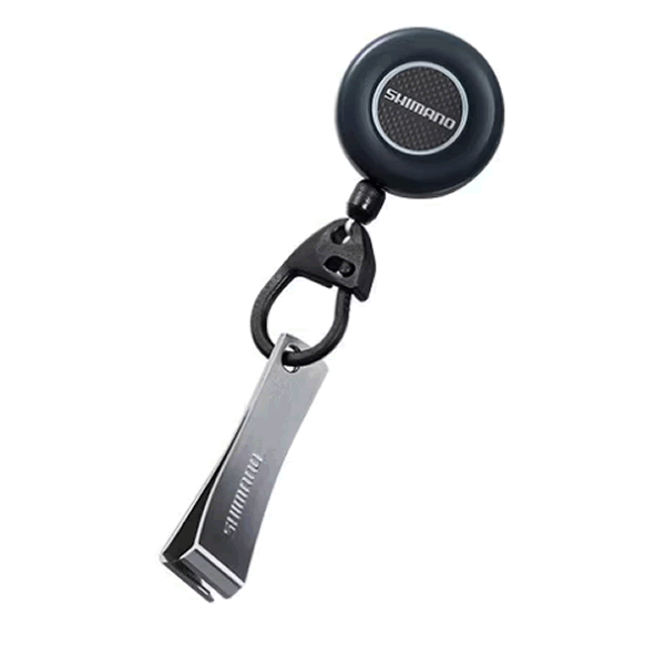 SHIMANO PIN-ON REEL R WITH LINE CUTTER Max length : 40cm PI-012R NIGHT GRAY fishing accessory