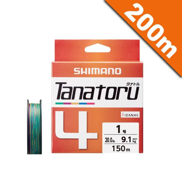 SHIMANO TANATORU 4 #0.6 (12.5 lb) - 200m PL-F64R 5 COLOR