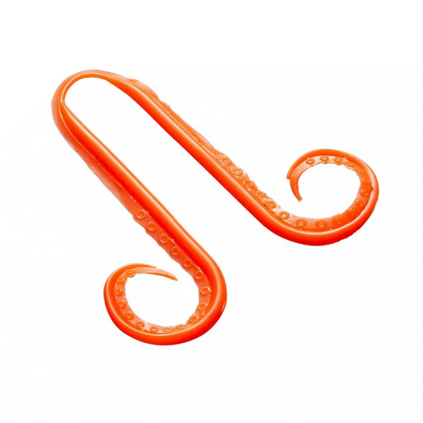 SHIMANO ENGETSU IKA TAKO CURLY 71mm (3 pcs/pack) EW-004N APPEAR ORANGE