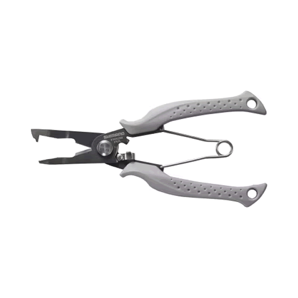 SHIMANO POWER PLIERS BENT 185mm CT-562P LIGHT GRAY fishing accessory