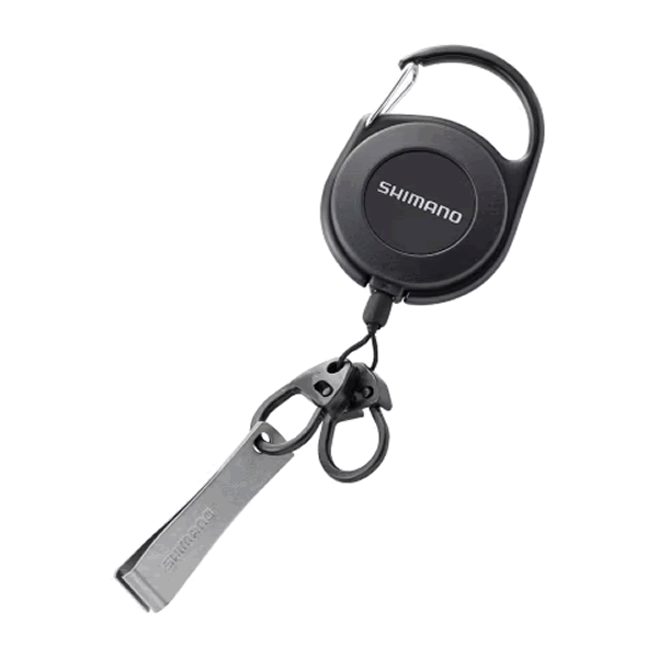 SHIMANO CARABINER REEL W WITH LINE CUTTER Max length : 55cm UH-203W BLACK fishing accessory