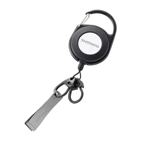 SHIMANO CARABINER REEL W WITH LINE CUTTER Max length : 55cm UH-203W WHITE fishing accessory