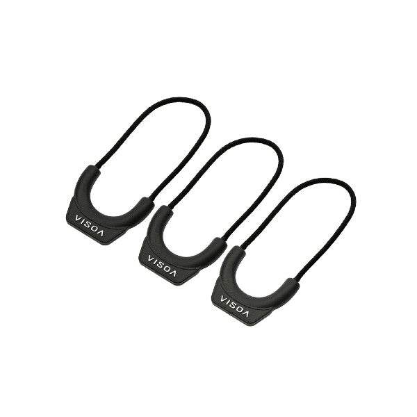 VISOA ZIPPER PULL 6x3cm U-A26 BLACK - Britannic Trade