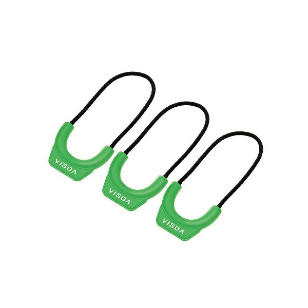 VISOA ZIPPER PULL 6x3cm U-A27 GREEN CHART