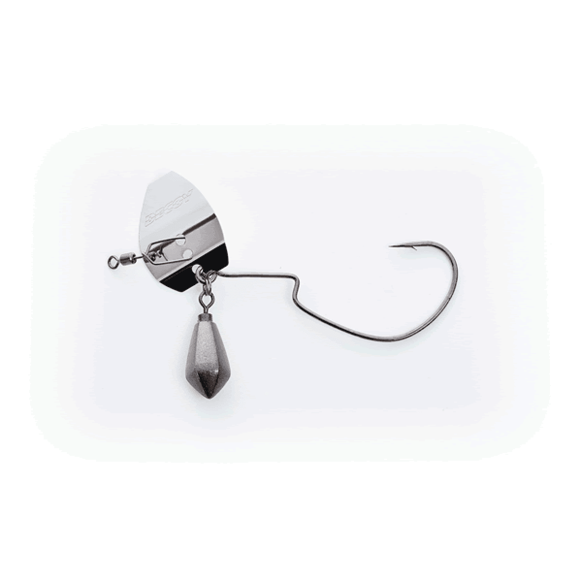 DECOY ZERO DAN FLASH OFFSET #1/0 - 7g ZF-1S (1 pcs/pack) SILVER - Britannic Trade