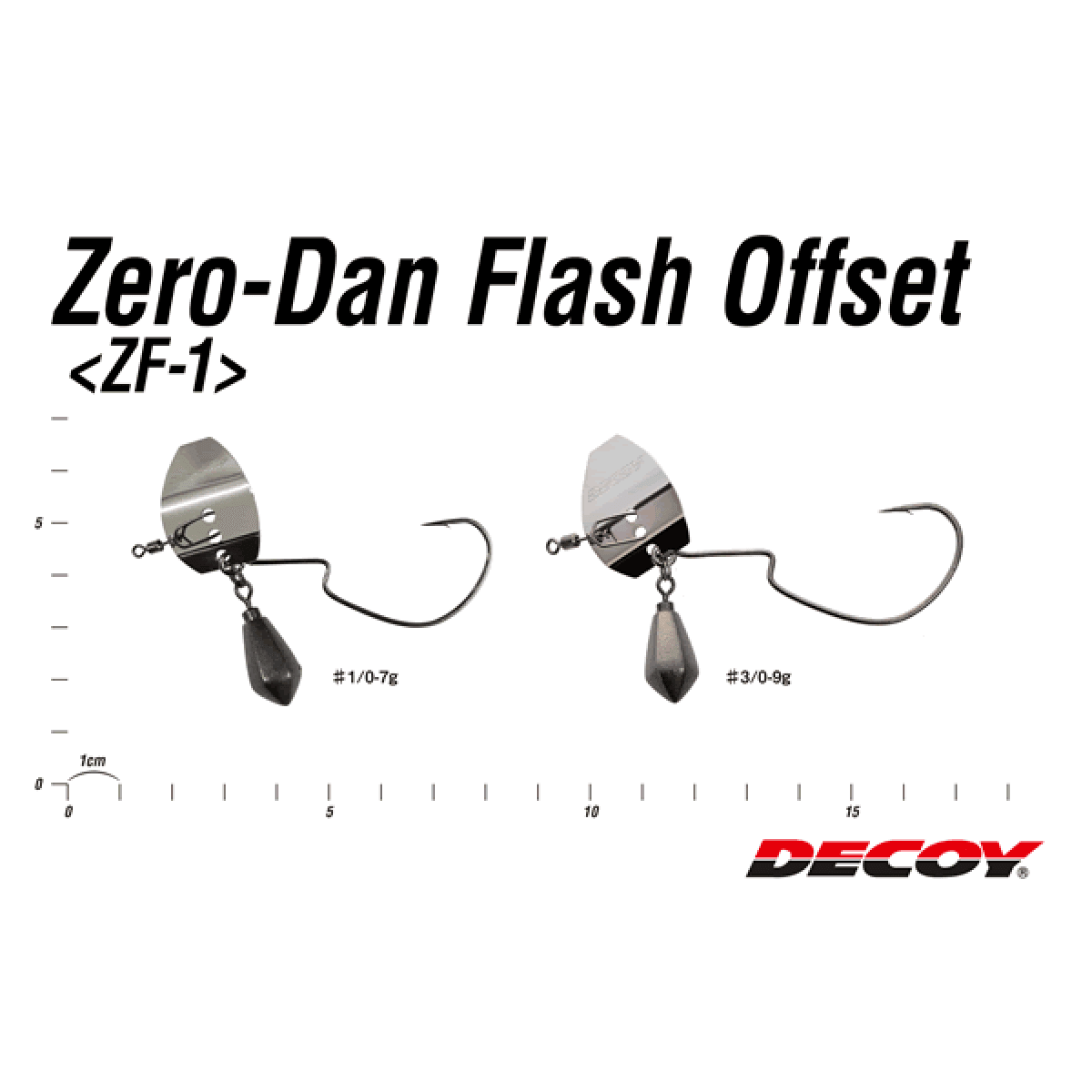 DECOY ZERO DAN FLASH OFFSET #3/0 - 9g ZF-1S (1 pcs/pack) SILVER - Britannic Trade