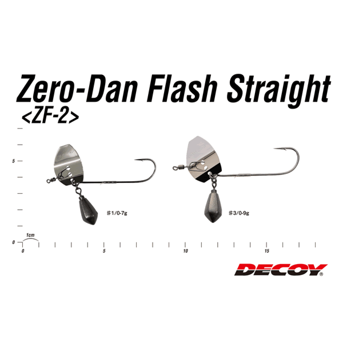DECOY ZERO DAN FLASH STRAIGHT #1/0 - 7g ZF-2S (1 pcs/pack) SILVER - Britannic Trade