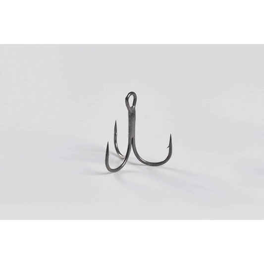 DECOY TREBLE Y-F33 #3/0 Y-F33F (5 pcs/pack) SILKY BLACK fishing terminal tackle — photo 2