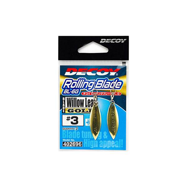 DECOY ROLLING BLADE WL #3 BL-6(2 pcs/pack) GOLD - Britannic Trade