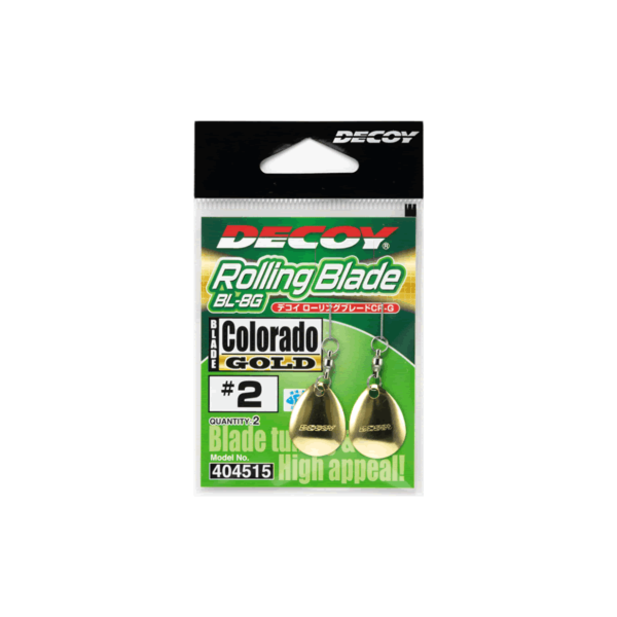 DECOY ROLLING BLADE CR #1 (2 pcs/pack) GOLD - Britannic Trade