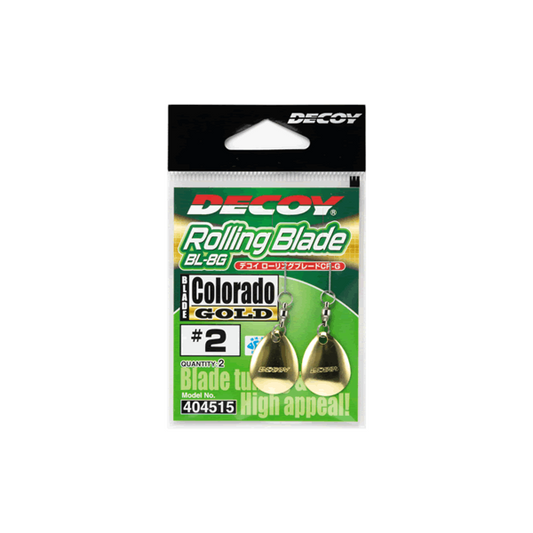 DECOY ROLLING BLADE CR #2 (2 pcs/pack) GOLD fishing terminal tackle — photo 2