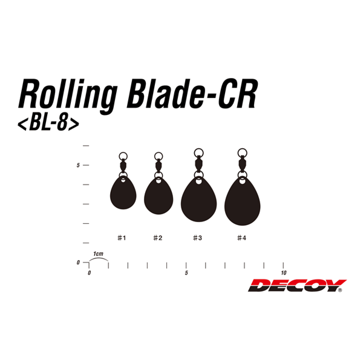 DECOY ROLLING BLADE CR #3 (2 pcs/pack) GOLD