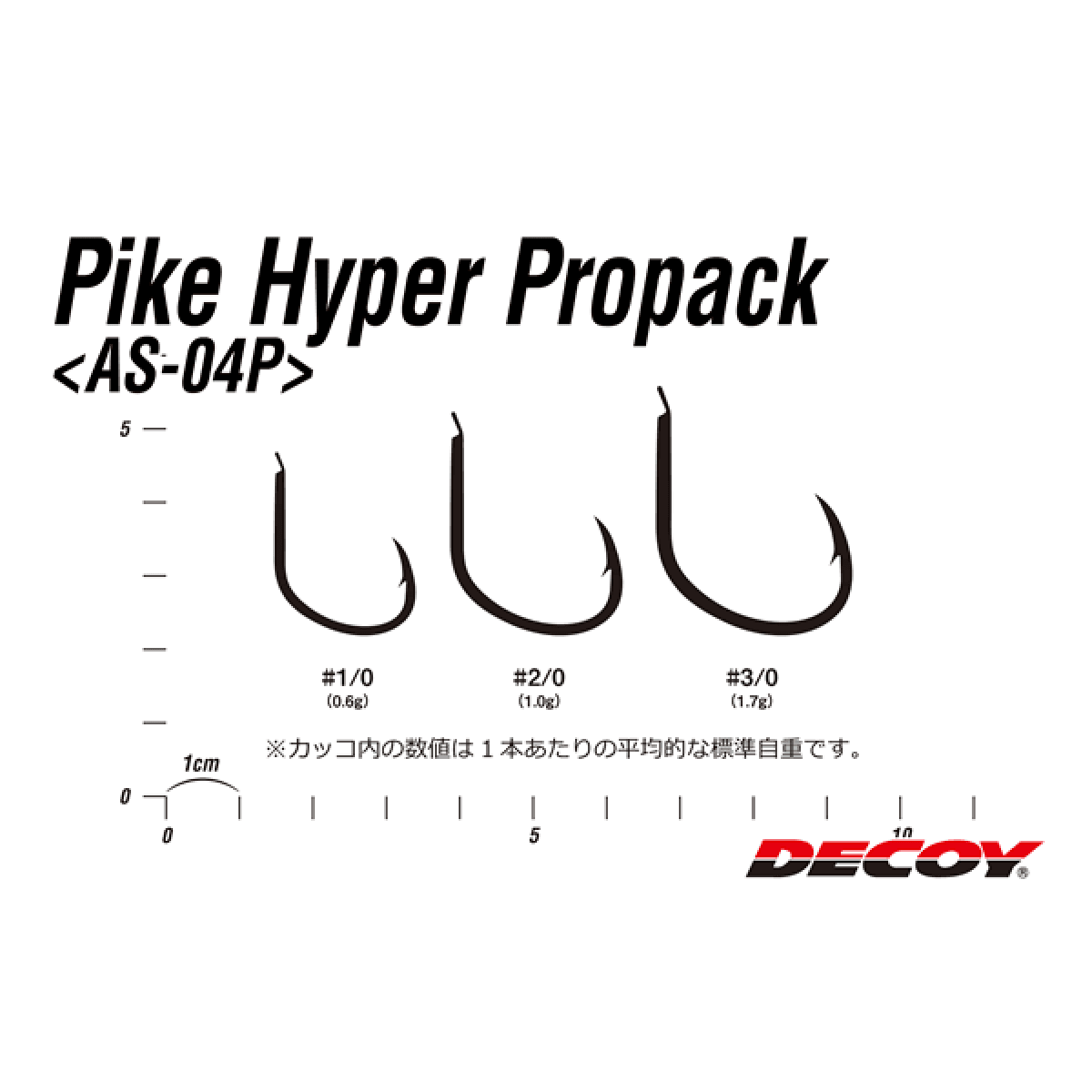 DECOY PIKE HYPER PROPACK #1/0 AS-04P (48 pcs/pack) TIN - Britannic Trade