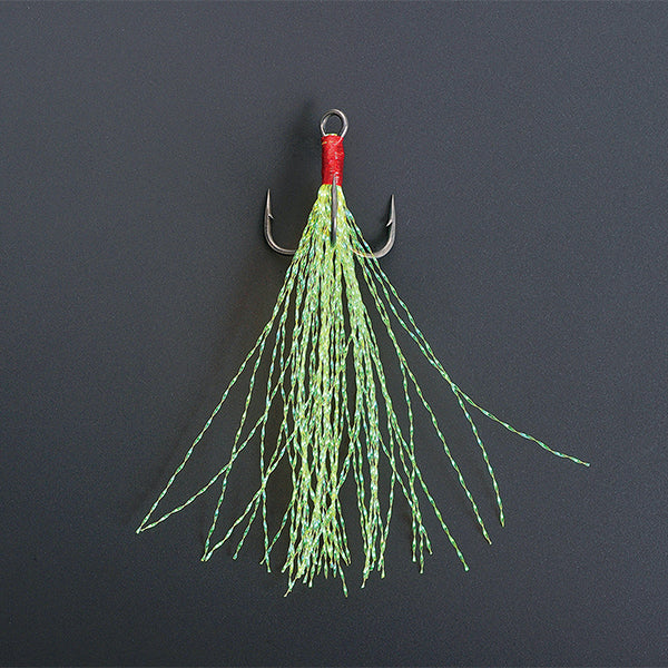 DECOY FIBER TREBLE FB-V #8 FB-5 (2 pcs/pack) SILKY BLACK fishing terminal tackle
