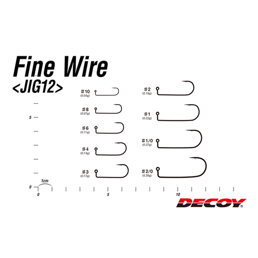 DECOY FINE WIRE #10 JIG12 (9 pcs/pack) W NICKEL fishing terminal tackle — photo 2