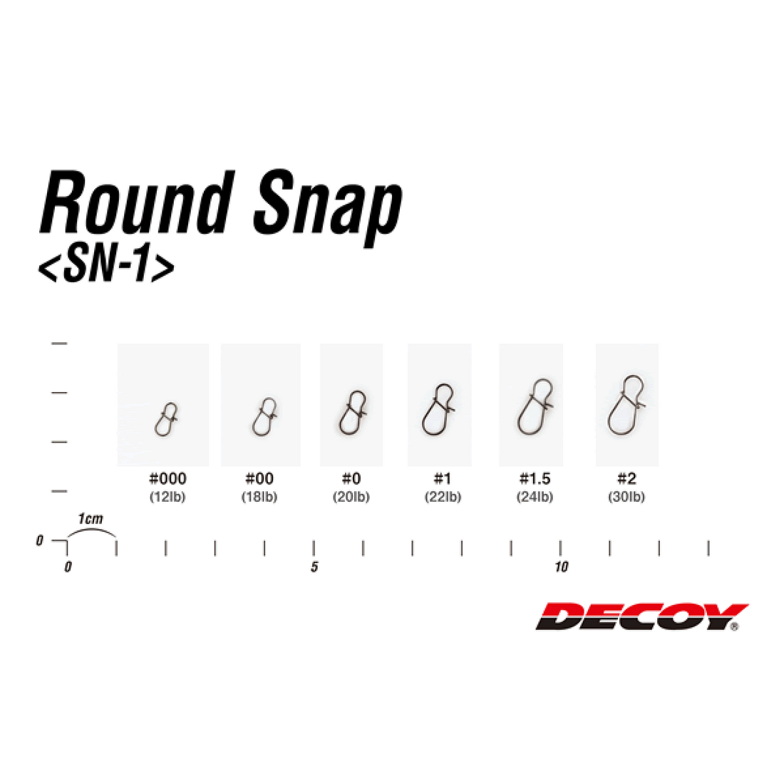 DECOY ROUND SNAP #2 SN-1 (13 pcs/pack) NS BLACK fishing terminal tackle — photo 3
