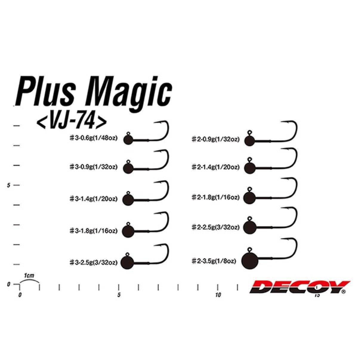 DECOY PLUS MAGIC #2-3.5g VJ-74 MAT BLACK - Britannic Trade