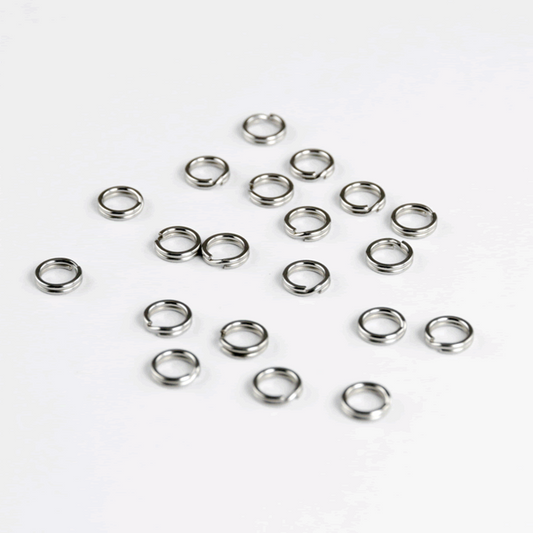 DECOY SPLIT RING MEDIUM CLASS #6 R-3 SILVER fishing terminal tackle — photo 2