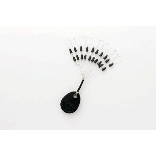 DECOY TEXAS LOCK M L-1 (20 pcs/pack) BLACK fishing terminal tackle — photo 2