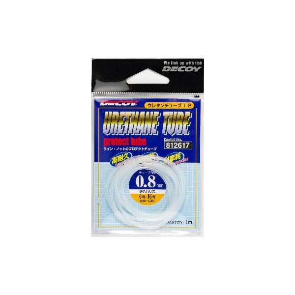 DECOY URETHANE TUBE 1.0mm : 1.0m T-2 CLEAR fishing terminal tackle