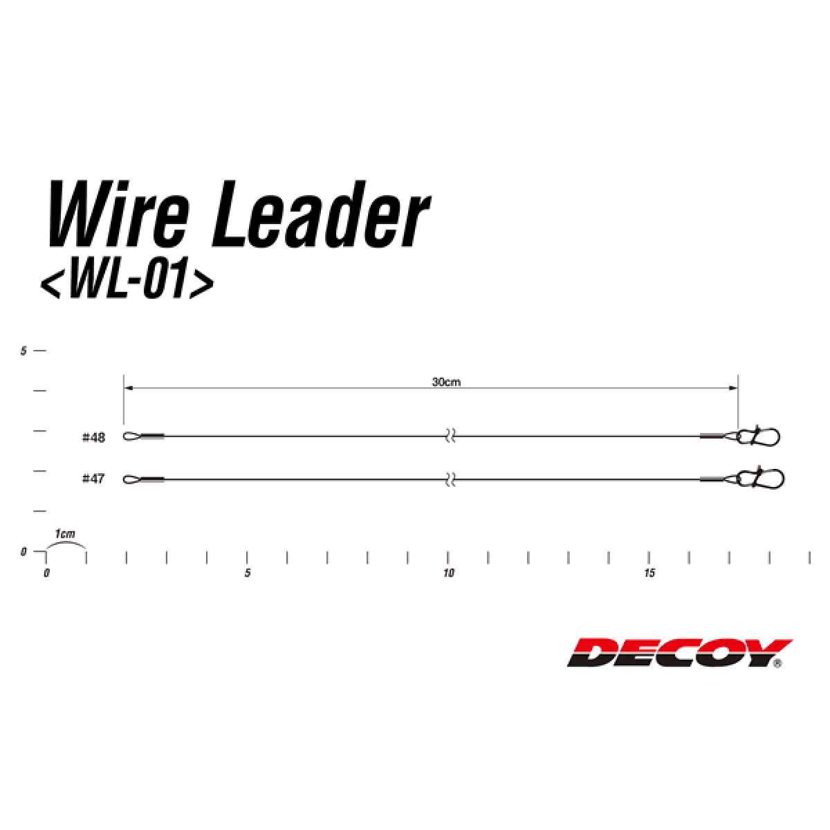 DECOY WIRE LEADER #48 WL-01 (2 pcs/pack) WIRE LEADER - Britannic Trade