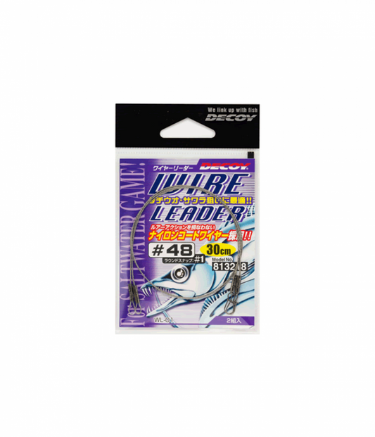 DECOY WIRE LEADER #47 WL-01 (2 pcs/pack) WIRE LEADER fishing terminal tackle — photo 2