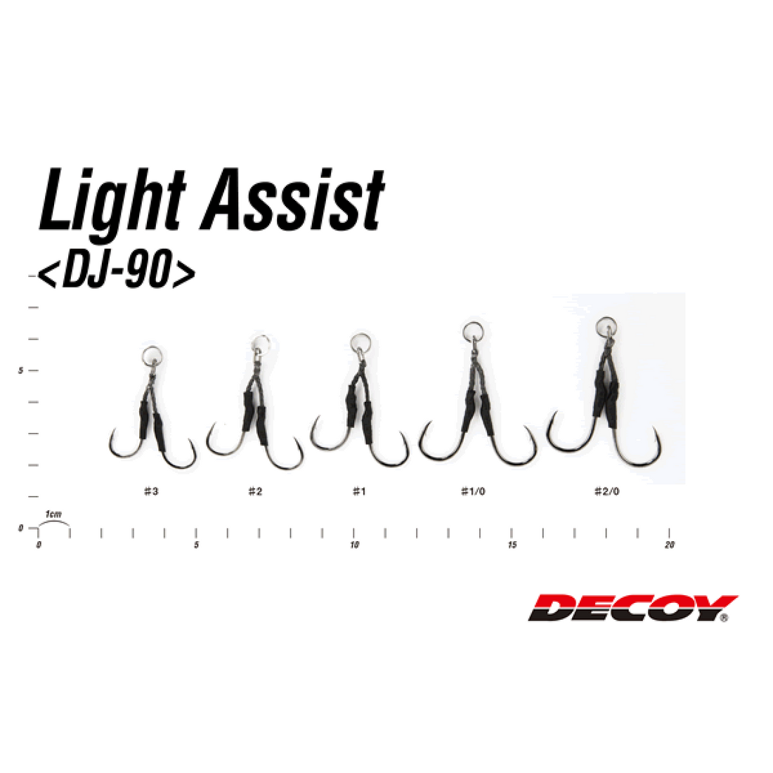 DECOY LIGHT ASSIST #1 DJ-90 (2 pcs/pack) NS BLACK fishing terminal tackle — photo 3