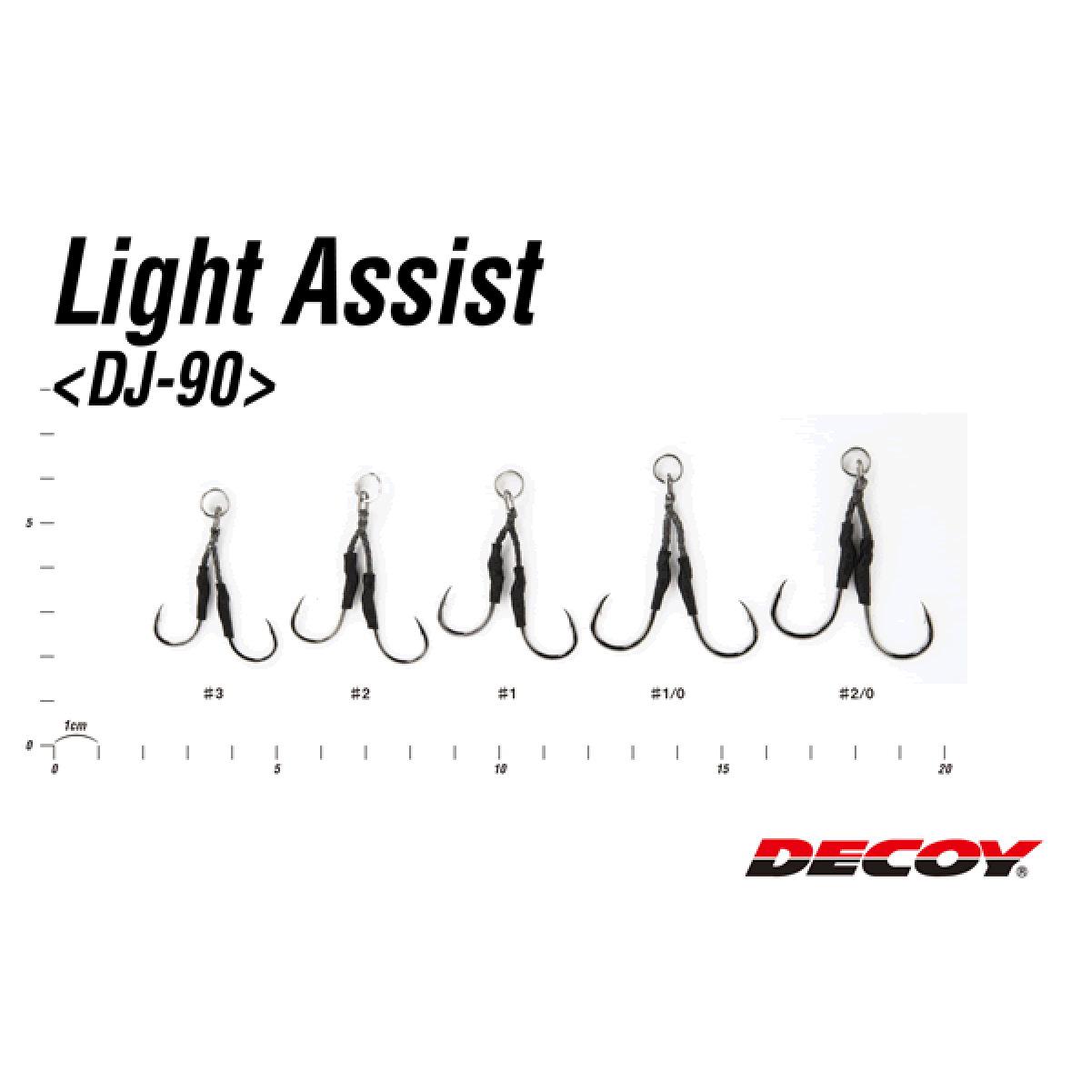 DECOY LIGHT ASSIST #1/0 DJ-90 (2 pcs/pack) NS BLACK