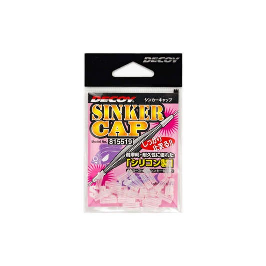 DECOY SINKER CAP L-9 (20 pcs/pack) CLEAR fishing terminal tackle — photo 2