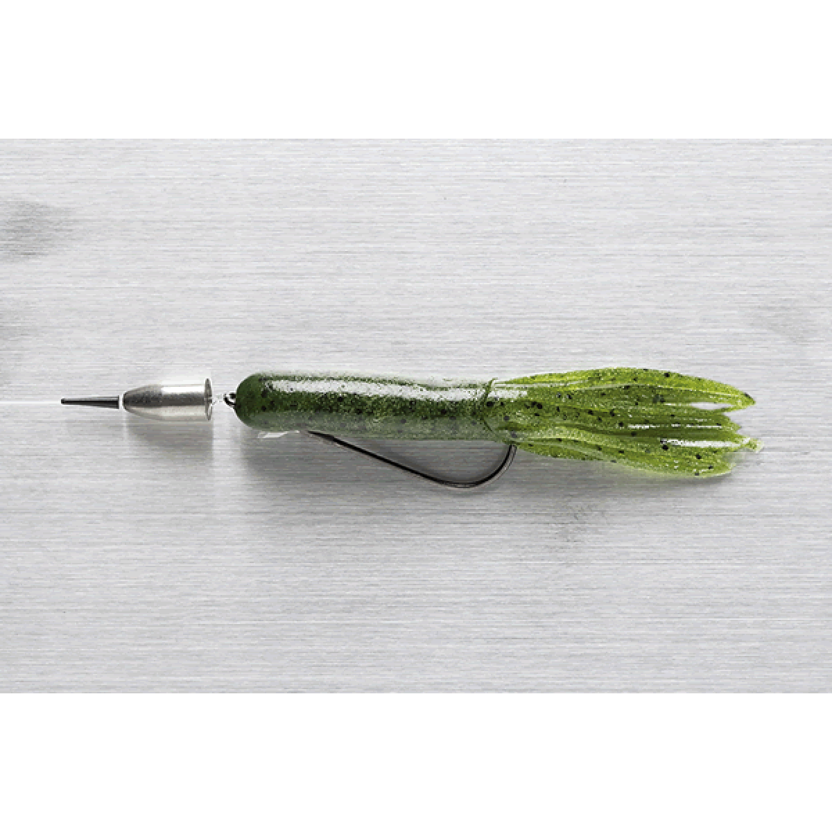 DECOY FLIPPIN’ STRAIGHT #4/0 Worm144 (4 pcs/pack) NS BLACK
