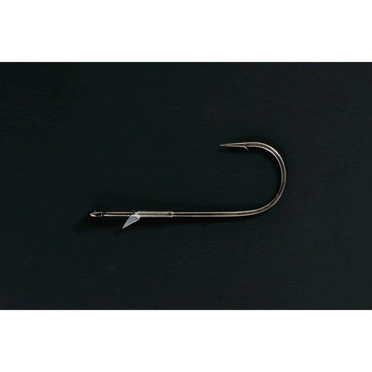 DECOY FLIPPIN’ STRAIGHT #5/0 Worm144 (4 pcs/pack) NS BLACK fishing terminal tackle — photo 2