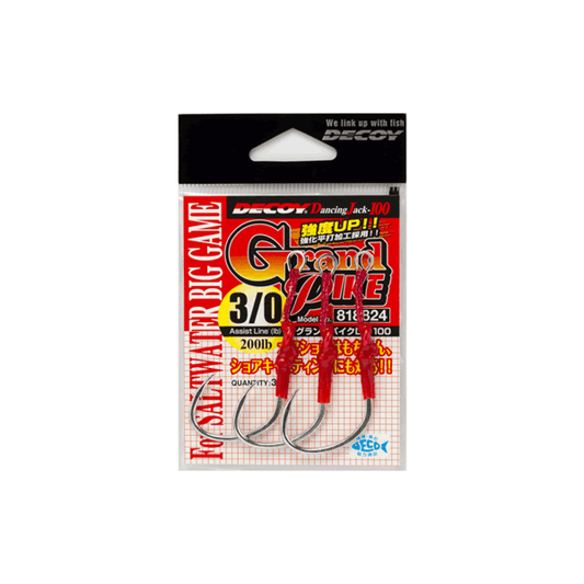 DECOY GRAND PIKE #5/0 DJ-100 (2 pcs/pack) TIN (AQUA BLOCK) fishing terminal tackle — photo 2