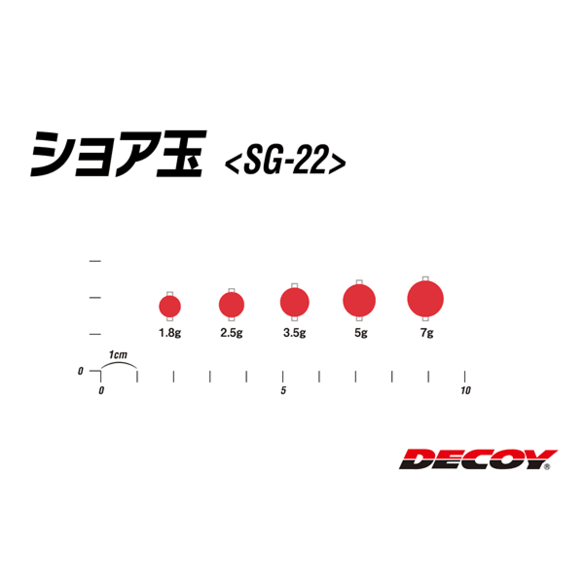 DECOY SHORE DAMA 7g SG-22 (3 pcs/pack) RED - Britannic Trade