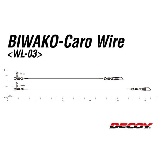 DECOY BIWAKO CARO WIRE 15cm WL-03 fishing terminal tackle — photo 2