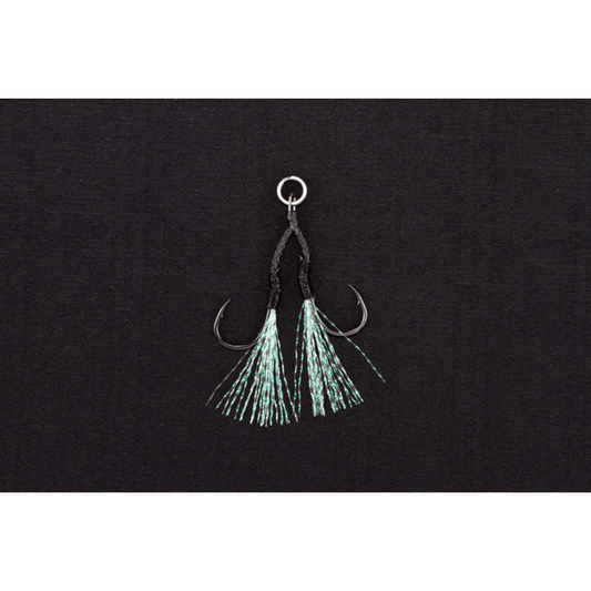 DECOY FIBER LIGHT ASSIST #1/0 DJ-92 (2 pcs/pack) NS BLACK fishing terminal tackle — photo 2