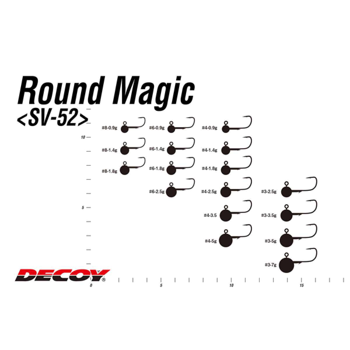 DECOY ROUND MAGIC #6 - 1.8g SV-52 (5 pcs/pack) W NICKEL