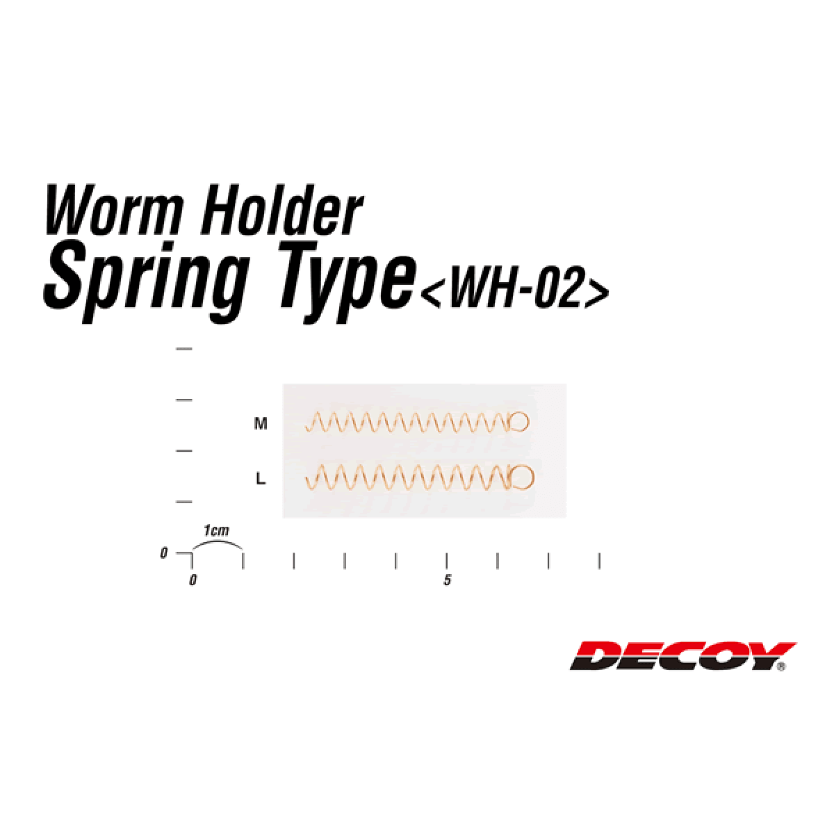 DECOY WORM HOLDER SPRING TYPE L WH-02 (4 pcs/pack) CLEAR - Britannic Trade
