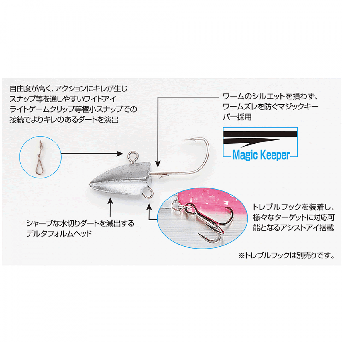 DECOY DELTA MAGIC HEAVY #6-3.5g SV-51H W NICKEL - Britannic Trade