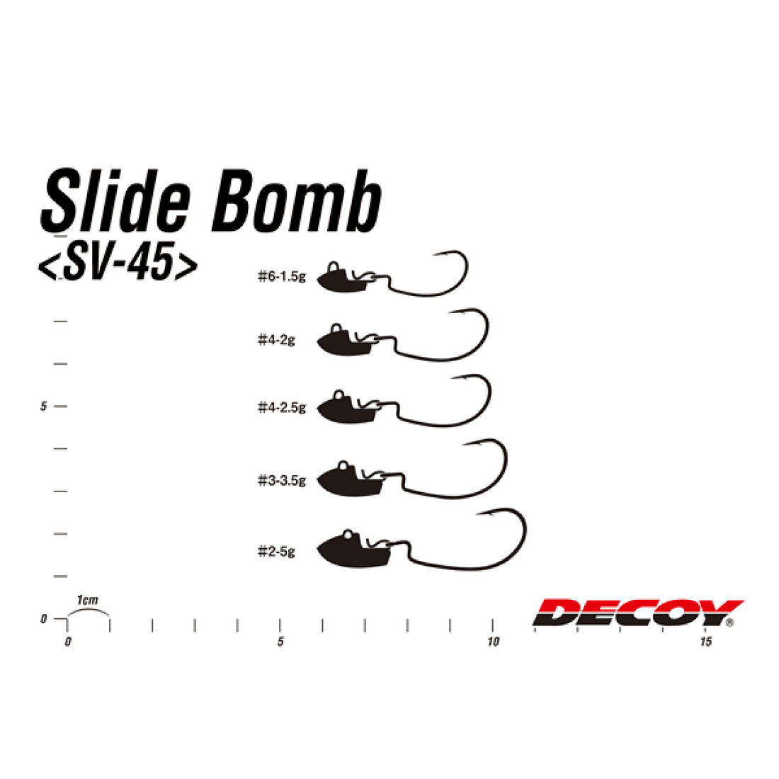 DECOY SLIDE BOMB #6 - 1.5g SV-45 (4 pcs/pack) NS BLACK - Britannic Trade
