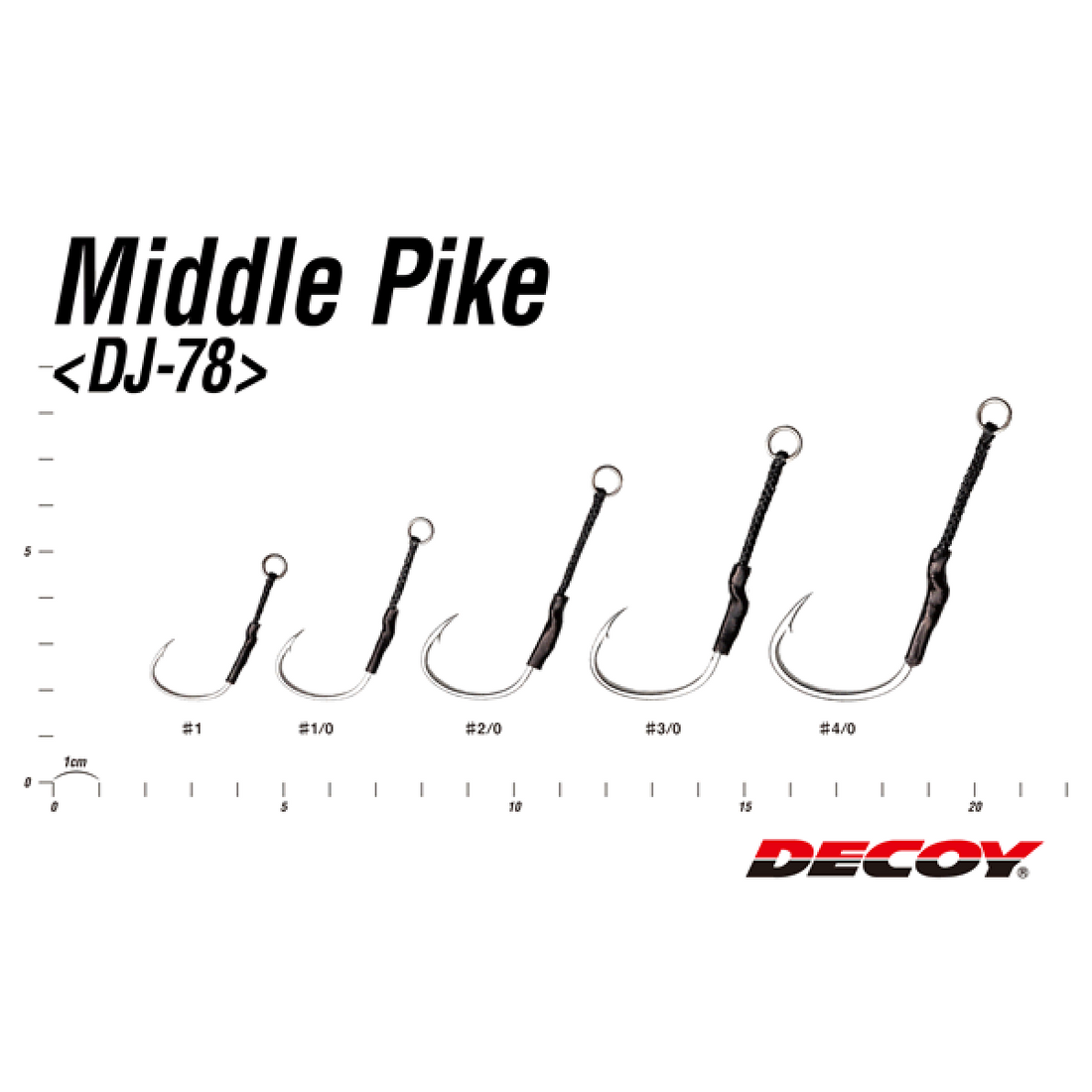 DECOY MIDDLE PIKE #1 DJ-78 (5 pcs/pack) TIN fishing terminal tackle — photo 3