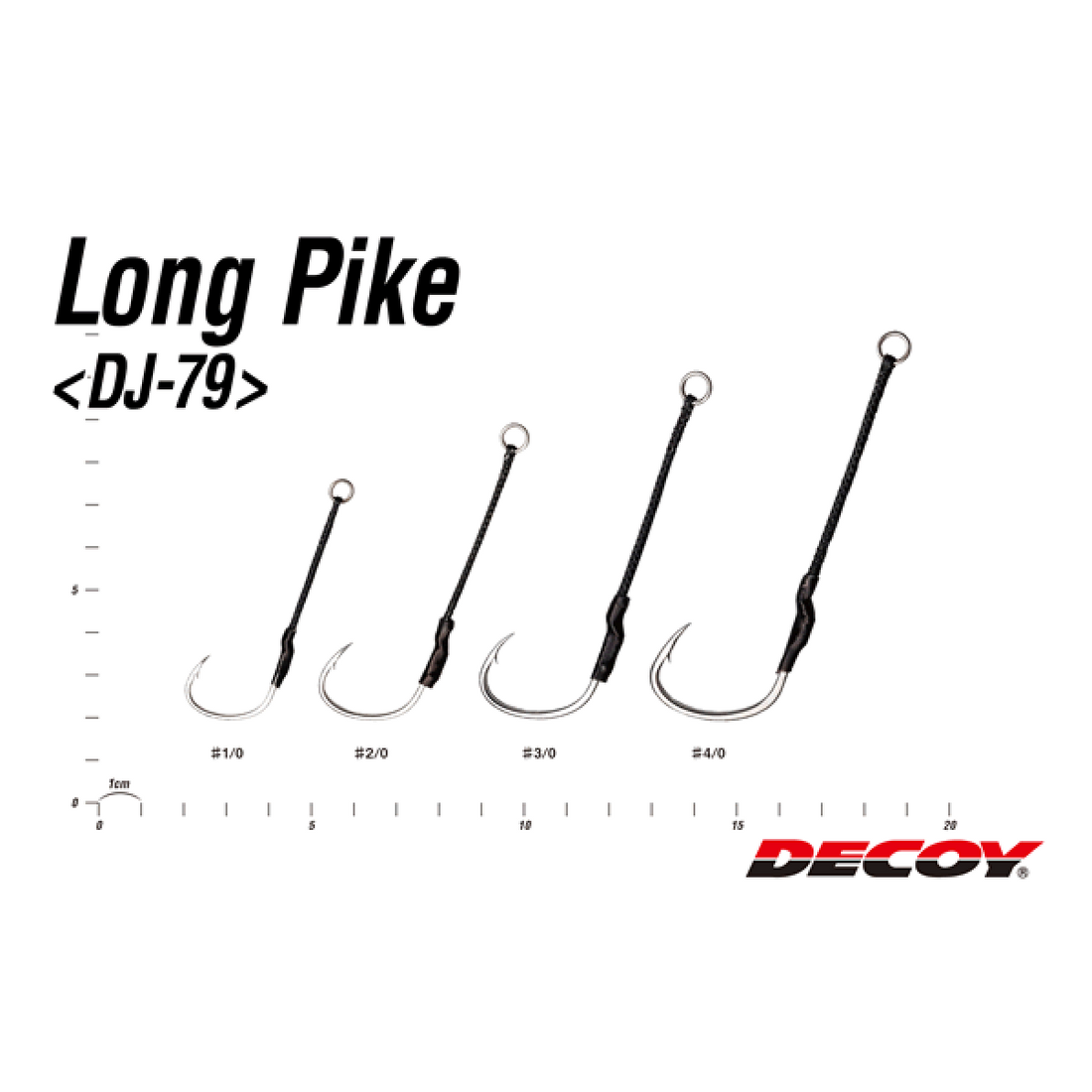 DECOY LONG PIKE #1/0 DJ-79 (4 pcs/pack) TIN fishing terminal tackle — photo 3
