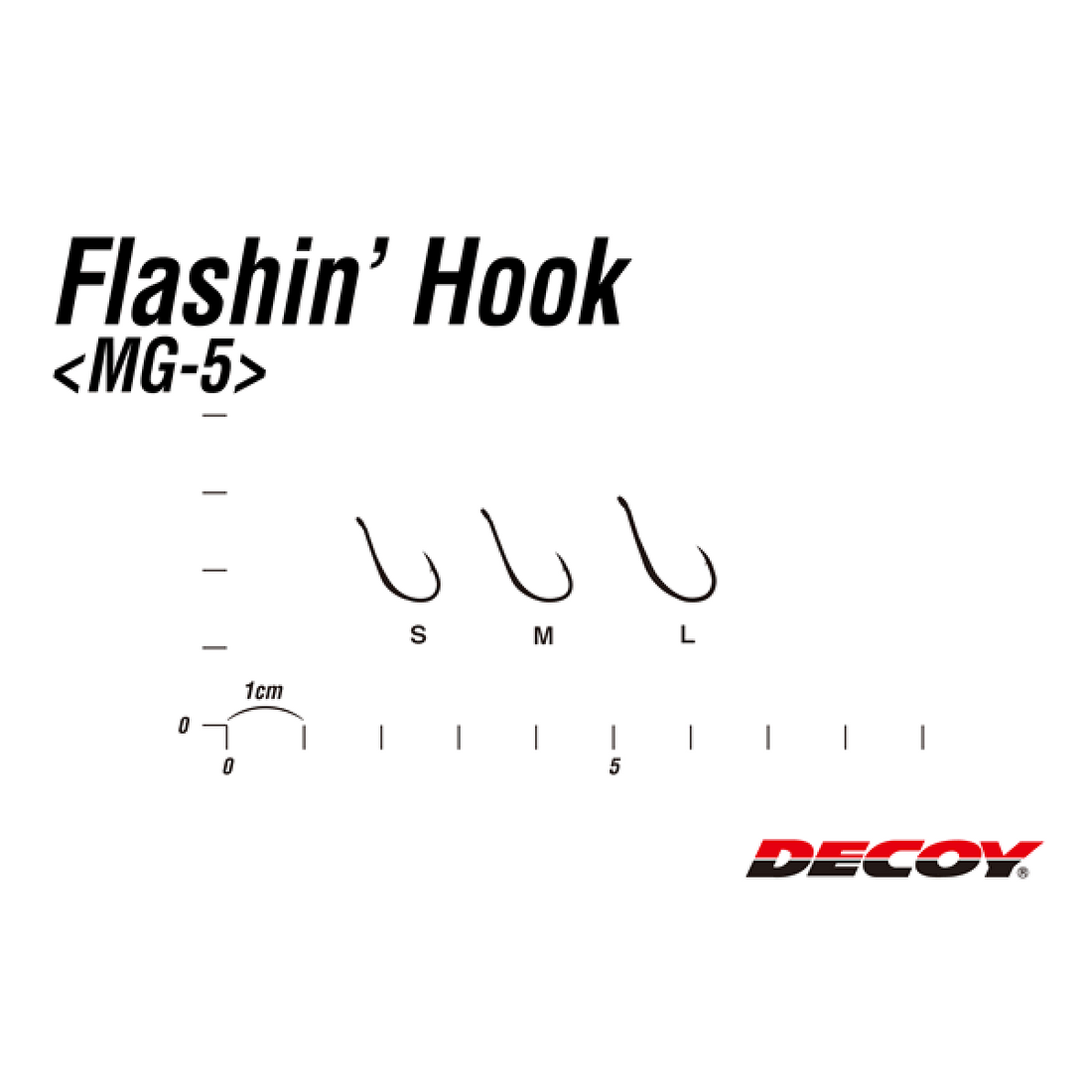 DECOY FLASHIN’ HOOK S MG-5 (10 pcs/pack) W NICKEL fishing terminal tackle — photo 3