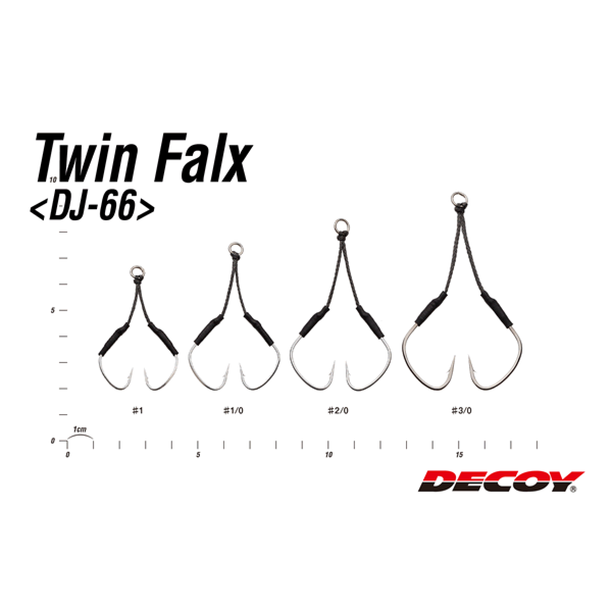 DECOY TWIN FALX #3/0 DJ-66 (2 pcs/pack) TIN