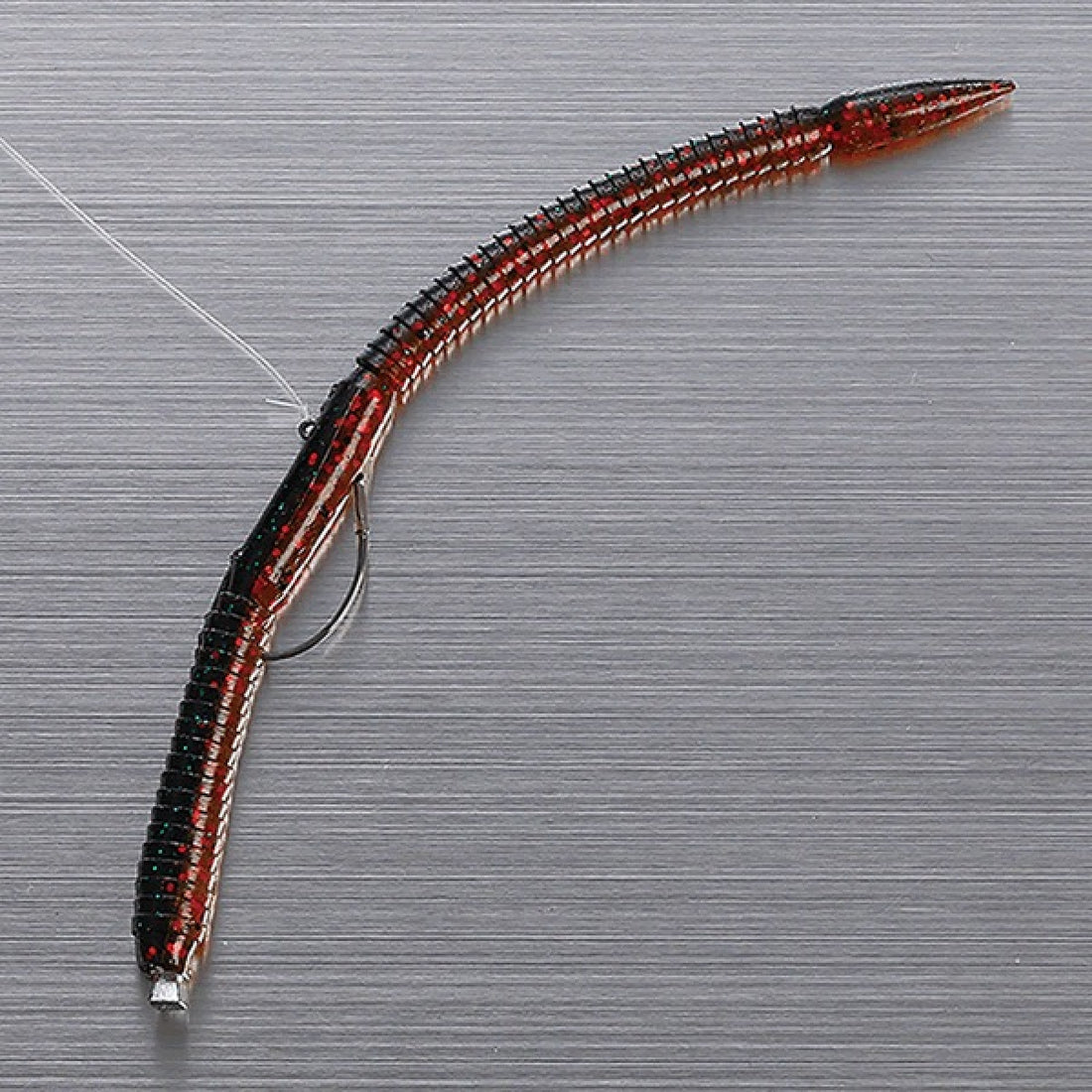 DECOY NK HOOK #1 Worm128 (4 pcs/pack) SILKY BLACK