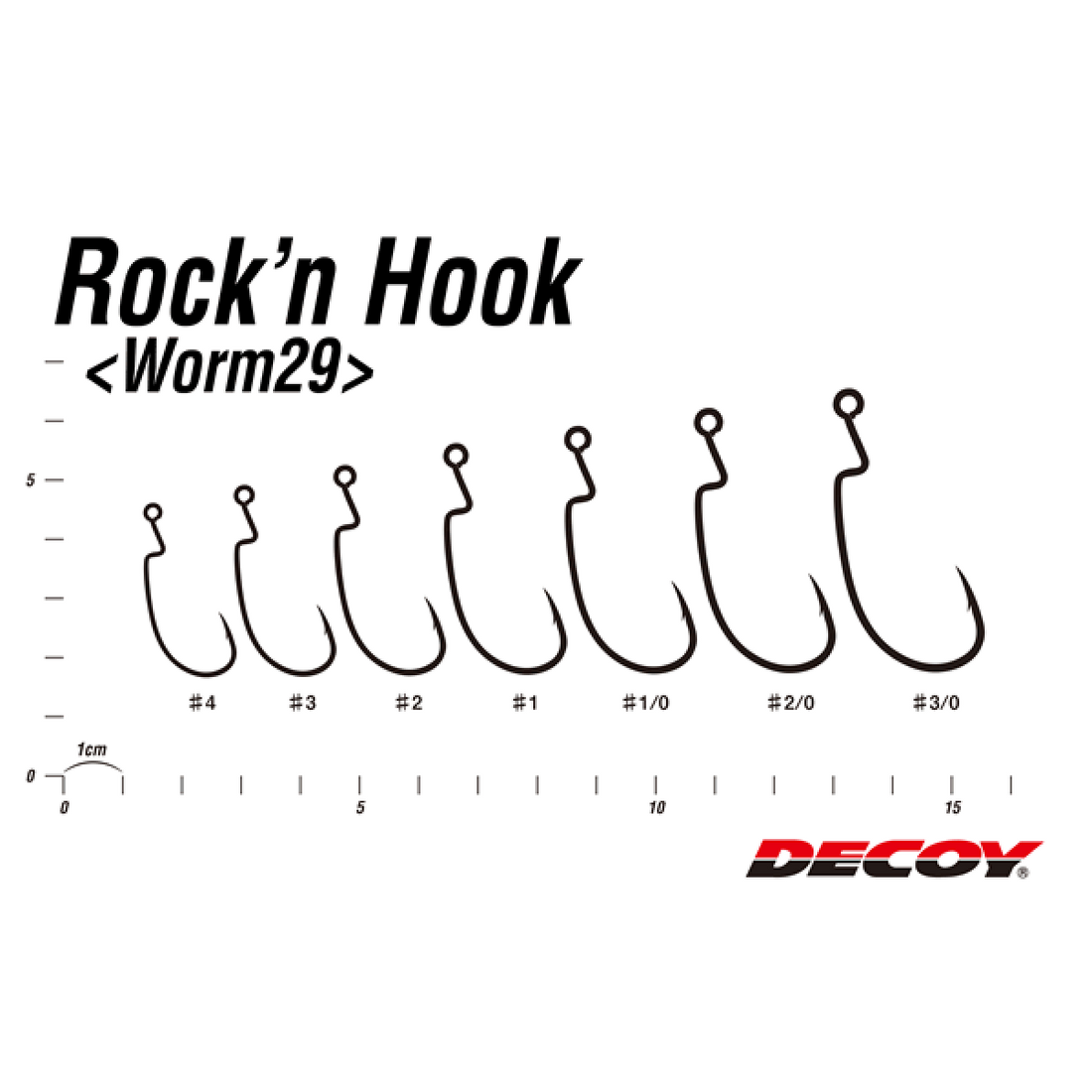 DECOY ROCK’N HOOK #3/0 Worm29 (6 pcs/pack) W NICKEL fishing terminal tackle — photo 3